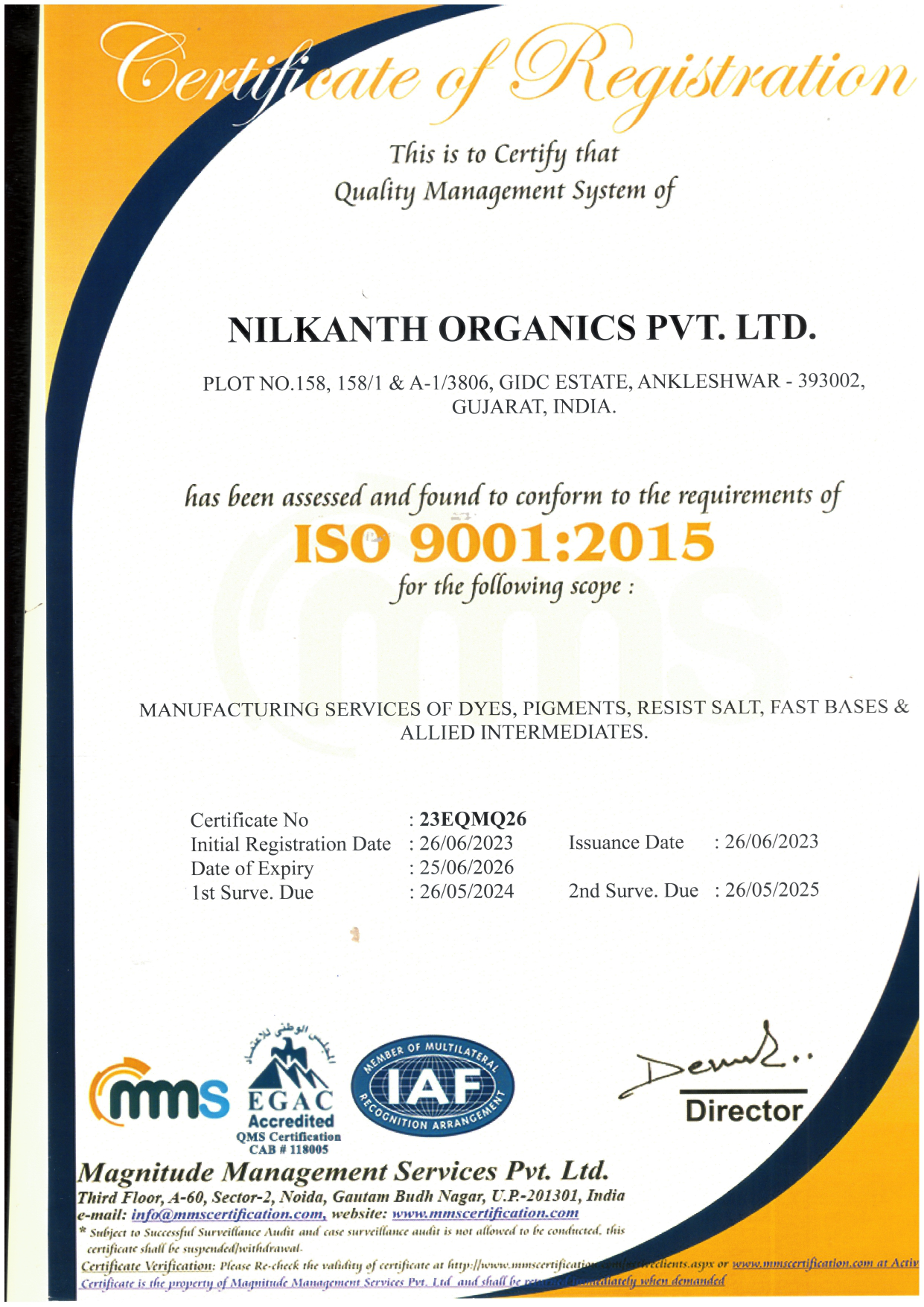certificate